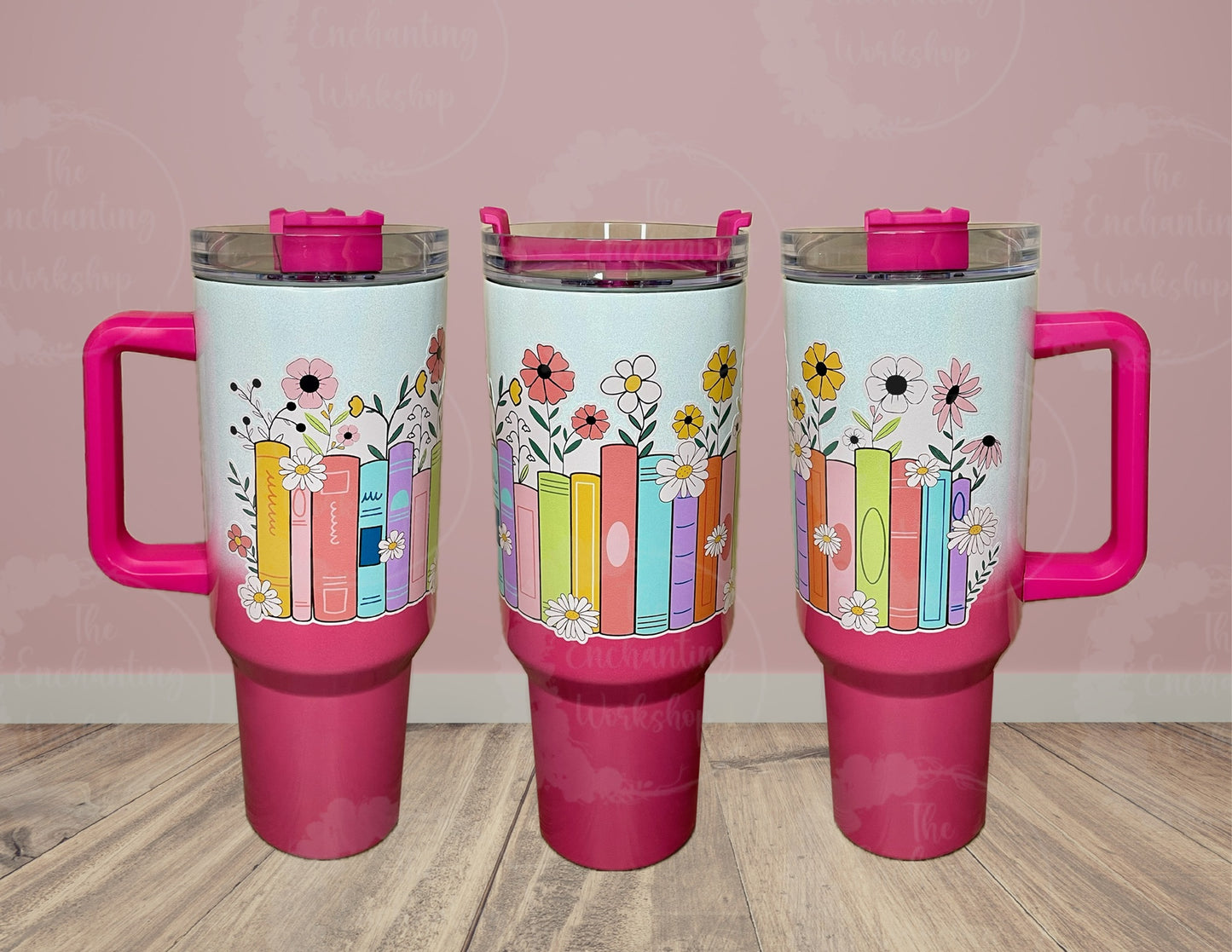 Shimmery Bookworm 40oz Tumbler