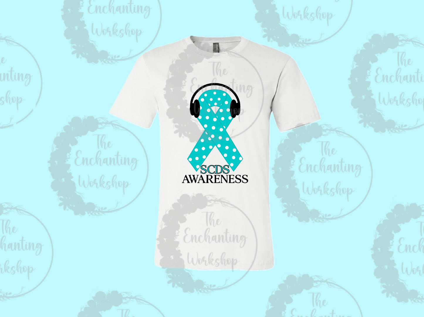 SCDS Awareness Headphones Unisex T-Shirt