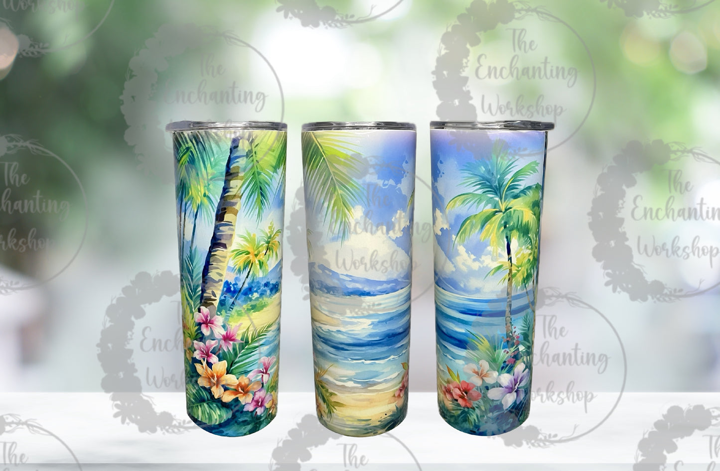 Beach Oasis 20oz Tumbler