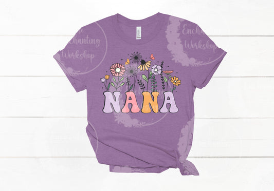 Mother’s Day “Nana” Floral T-Shirt