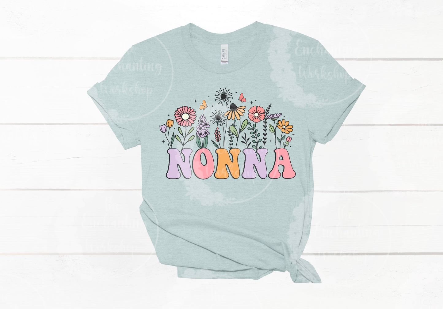 Mother’s Day “Nonna” Floral T-Shirt
