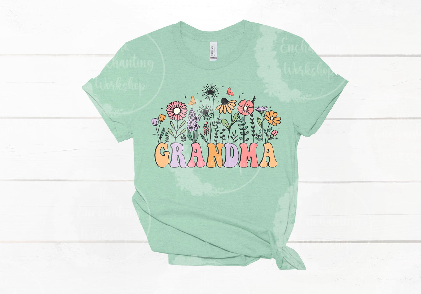 Mother’s Day “Grandma” Floral T-Shirt