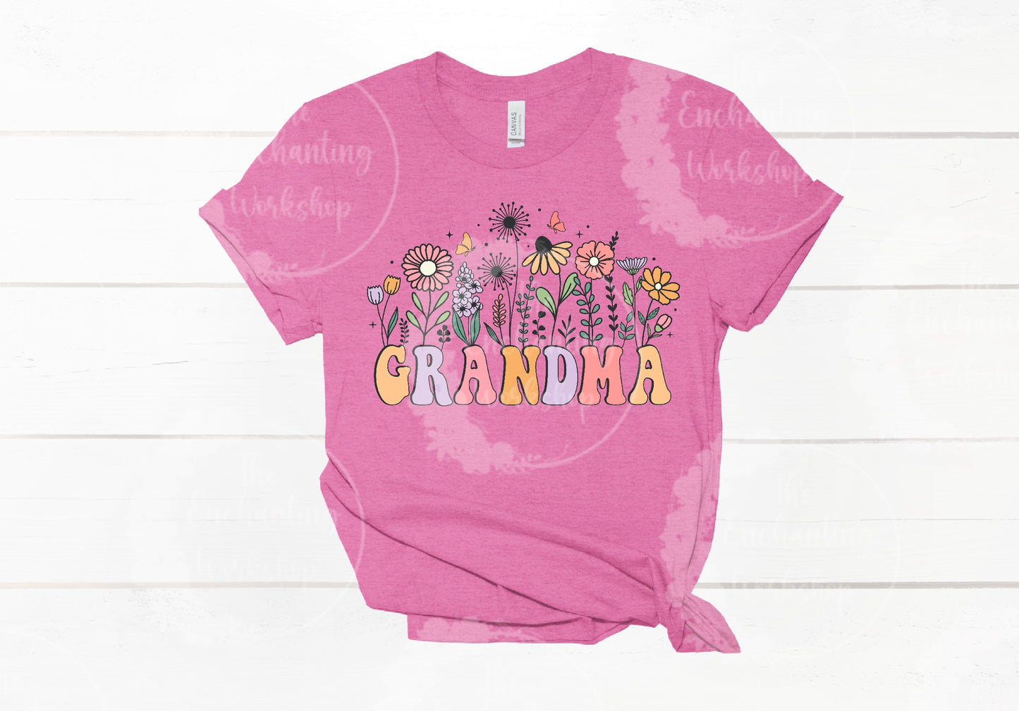 Mother’s Day “Grandma” Floral T-Shirt