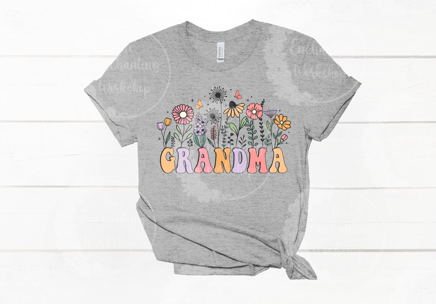 Mother’s Day “Grandma” Floral T-Shirt