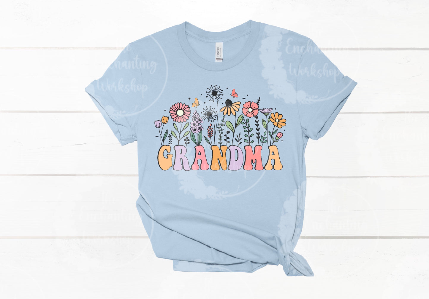 Mother’s Day “Grandma” Floral T-Shirt