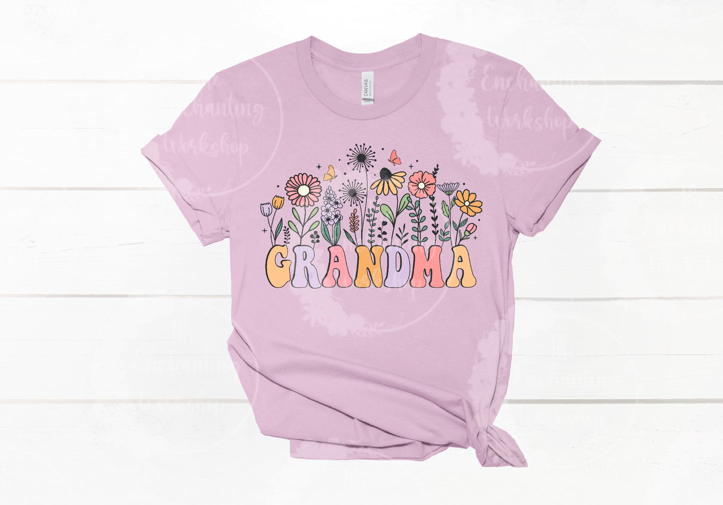 Mother’s Day “Grandma” Floral T-Shirt