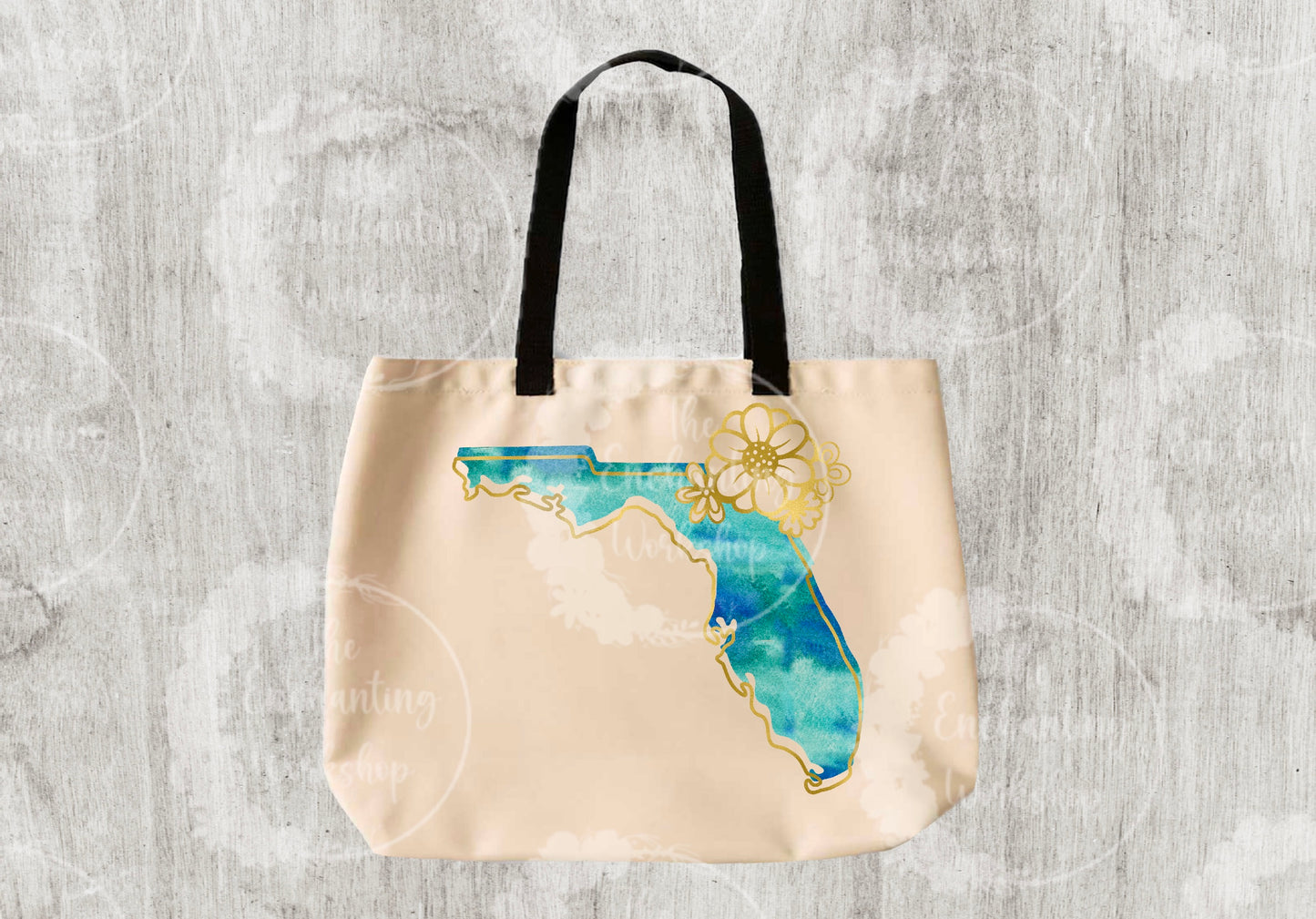 Florida Watercolor Tote Bag