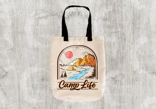 Camp Life Tote Bag
