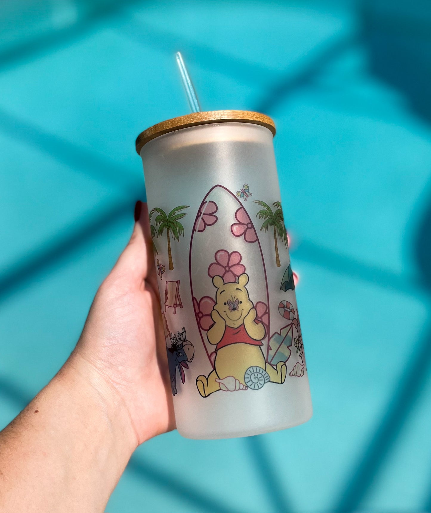 Pooh & Friends Iced Coffee Cup with Lid & Straw