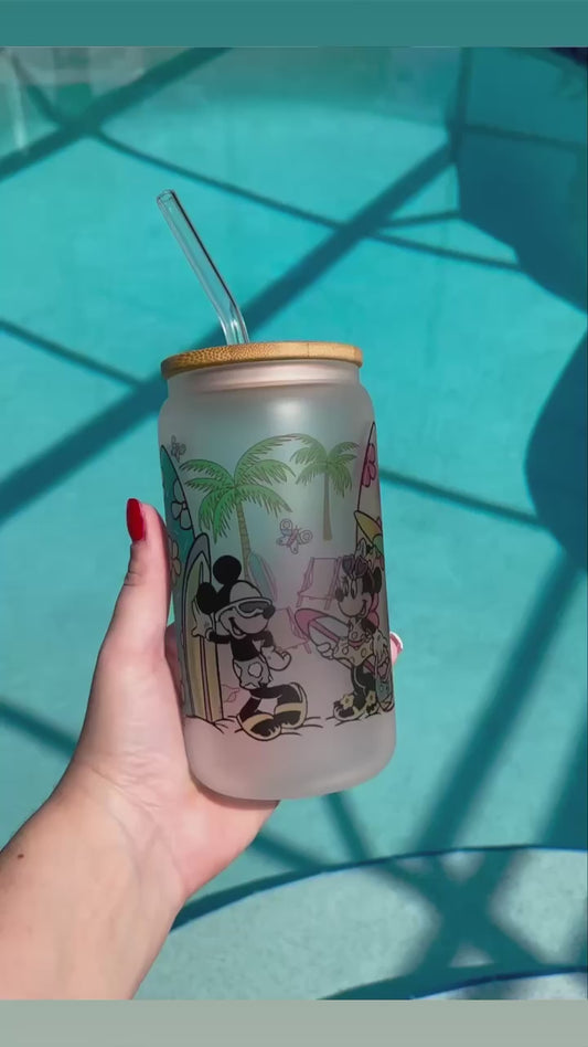 Mickey & Friends Iced Coffee Cup with Lid & Straw