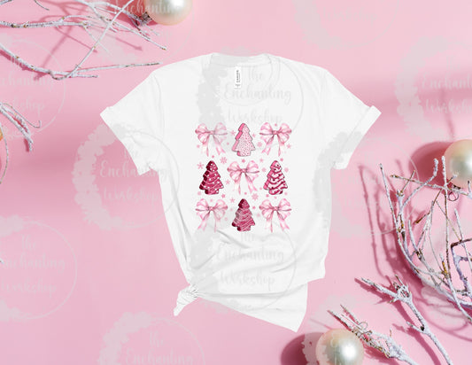 Christmas Tree Coquette T-Shirt