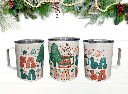 Fa La La La La Insulated Christmas Coffee Mug