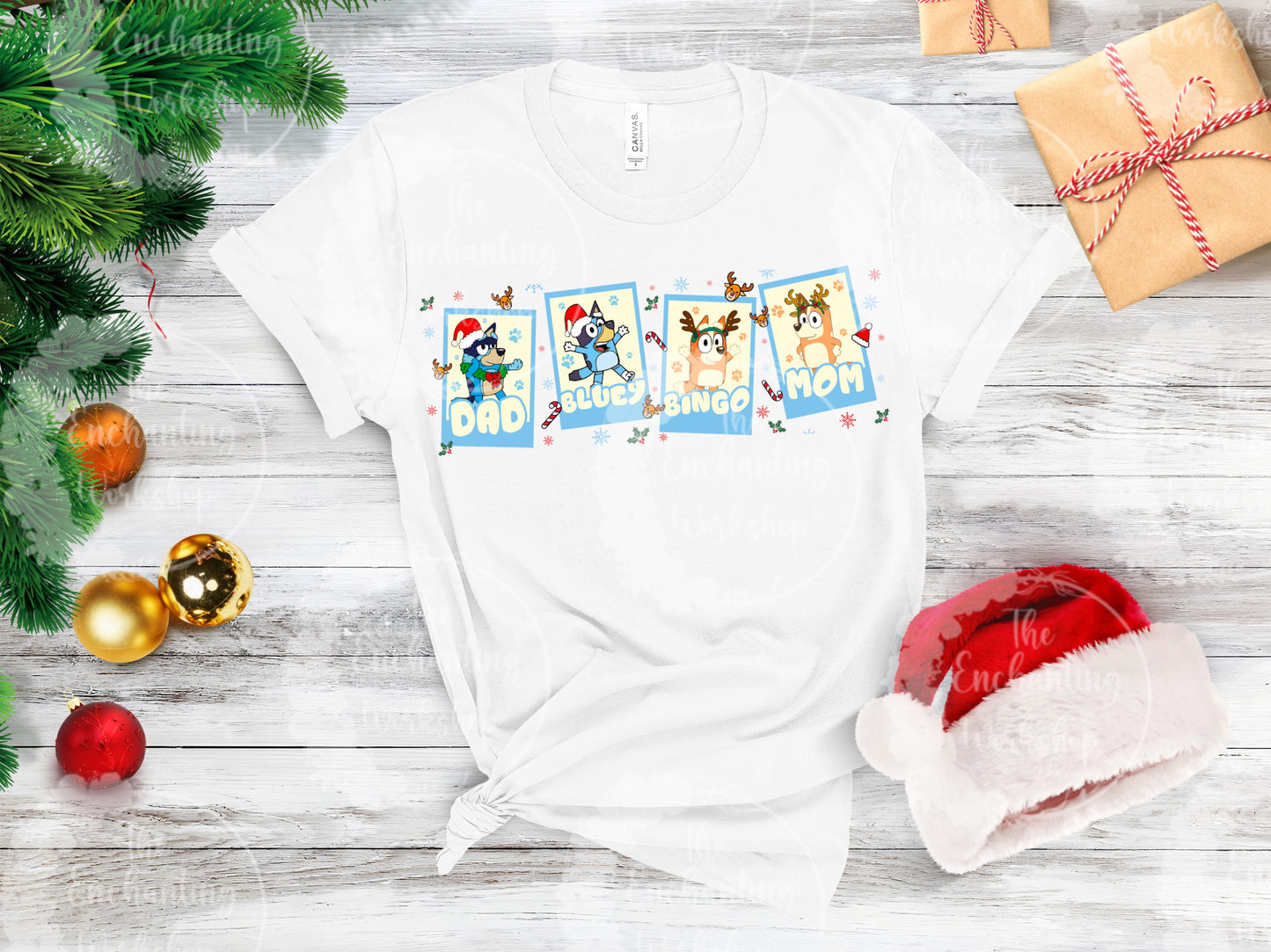 Heeler Family Christmas T-shirt