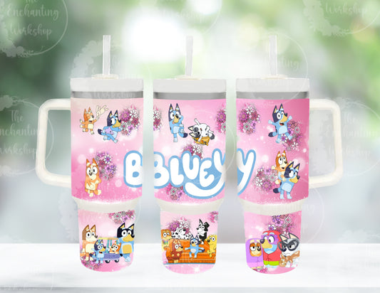 40oz Tumbler With Handle Disney Princess Cup Quencher V2 
