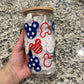Patriotic Mickey Glass Cup