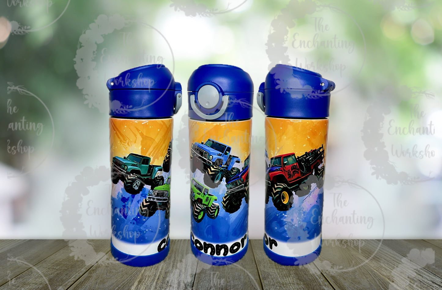 Personalized Monster Truck Kids Tumbler