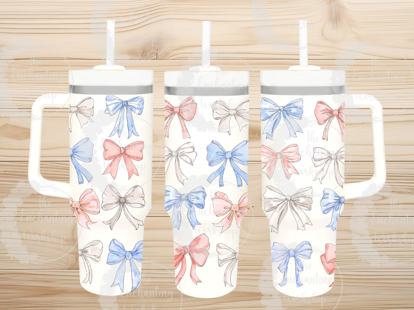 Patriotic Coquette Bows 30oz Tumbler