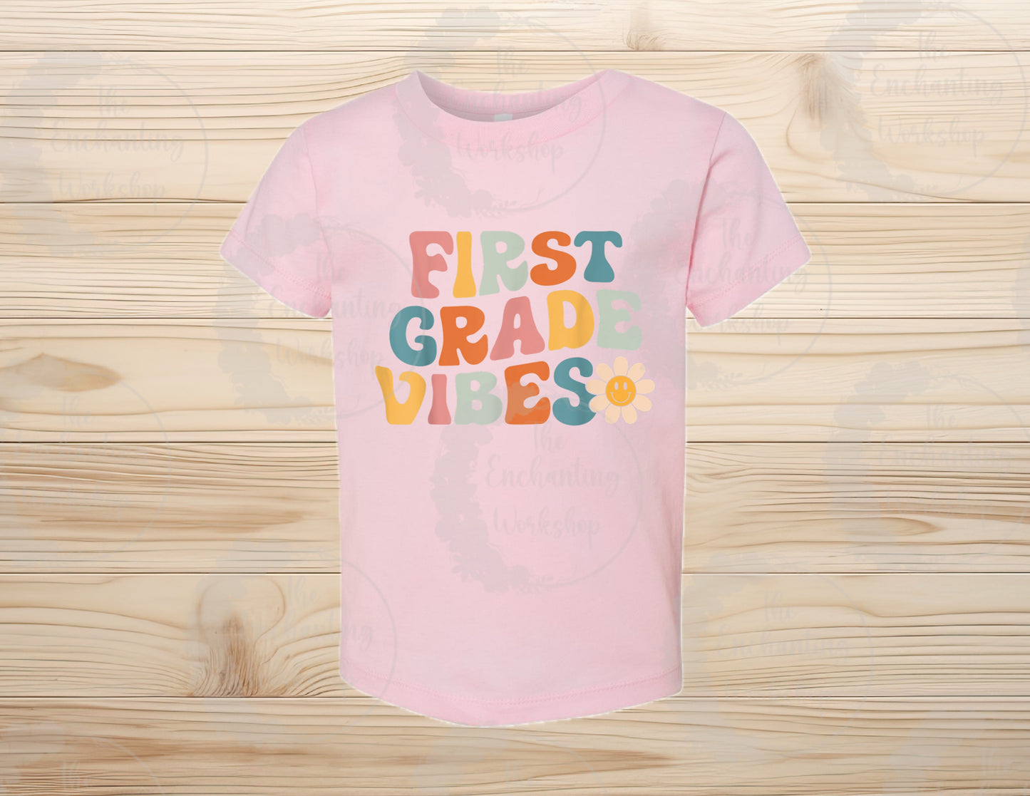 Kids Groovy School Vibes T-shirt, Pre-K, Kindergarten, First, Second, Third, Fourth, Fifth Grade