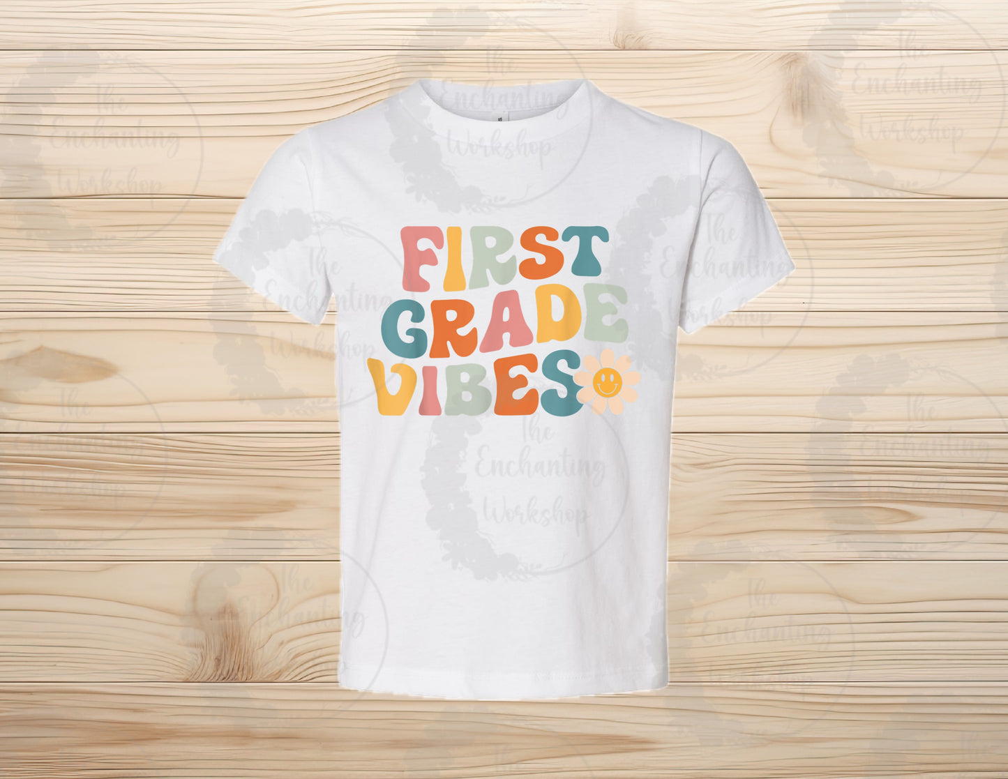 Kids Groovy School Vibes T-shirt, Pre-K, Kindergarten, First, Second, Third, Fourth, Fifth Grade