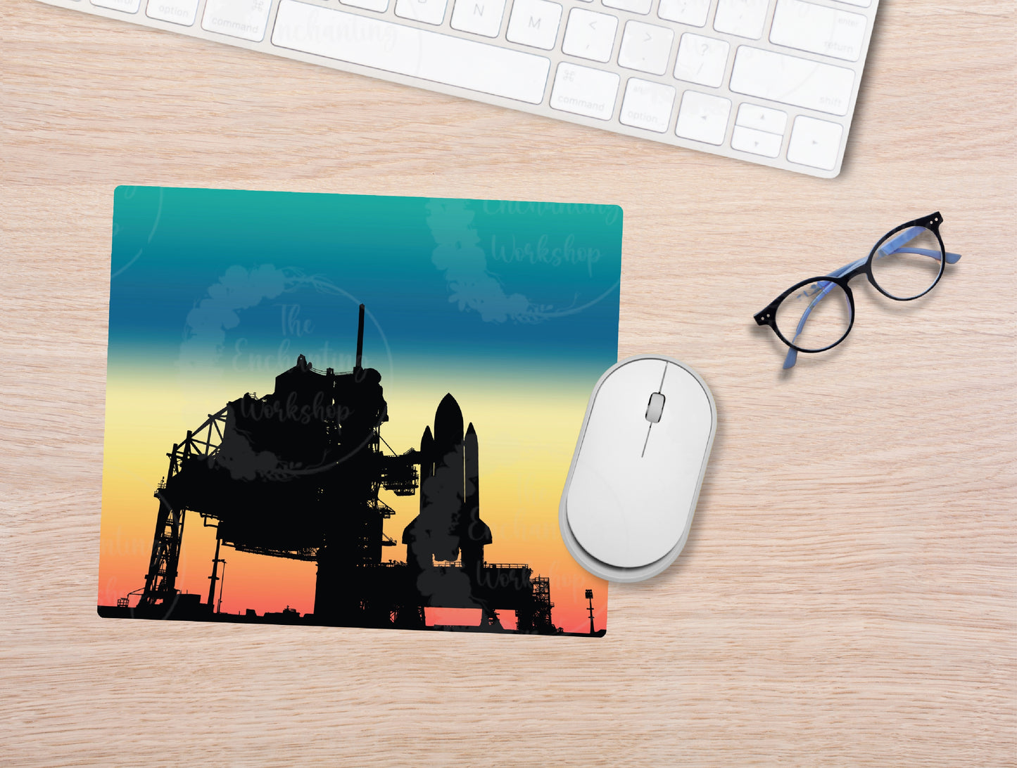 Sunset Silhouette Mouse Pad