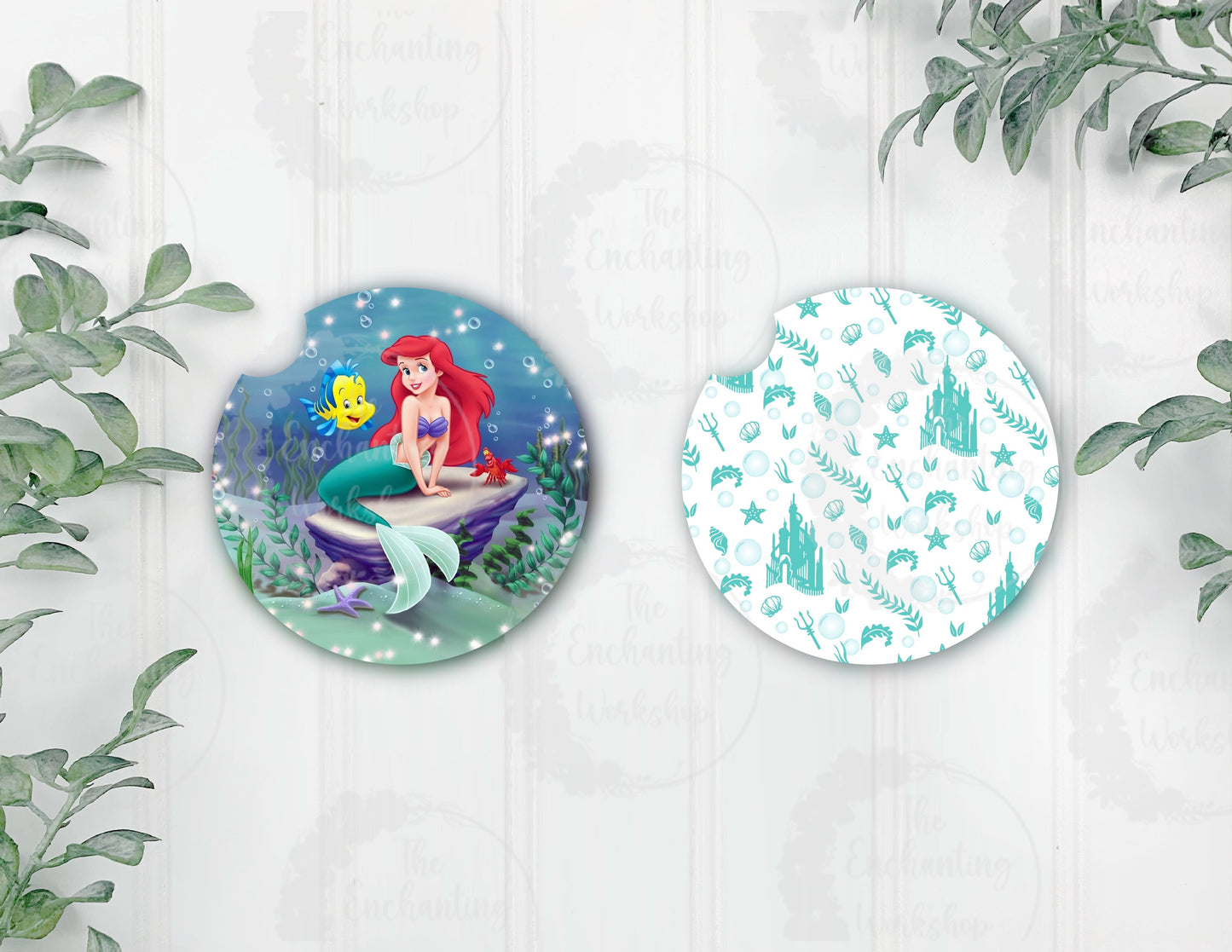 Ariel and Friends Car Coaster Set