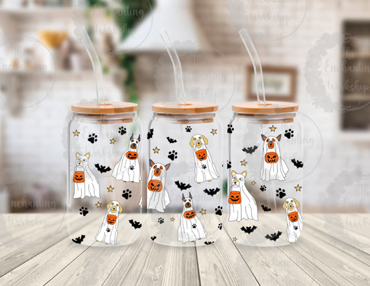 Spooky Pooch Glass Cup