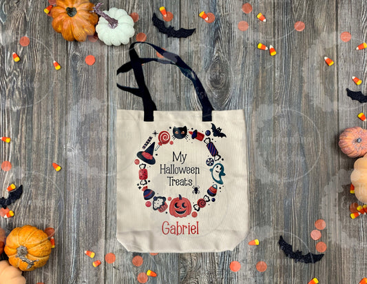 Personalized Kids Trick or Treat Bag