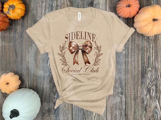 Sideline Social Club Football T-Shirt