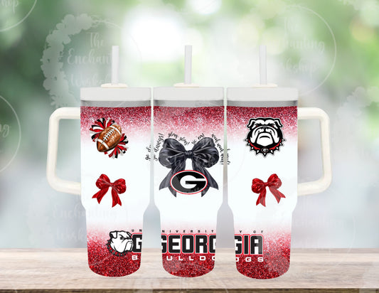 College Spirit - UGA Bulldogs 30oz Tumbler