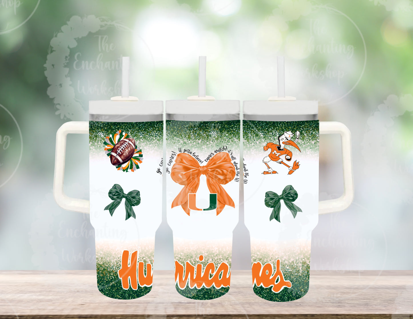 College Spirit - Miami Hurricanes 30oz Tumbler