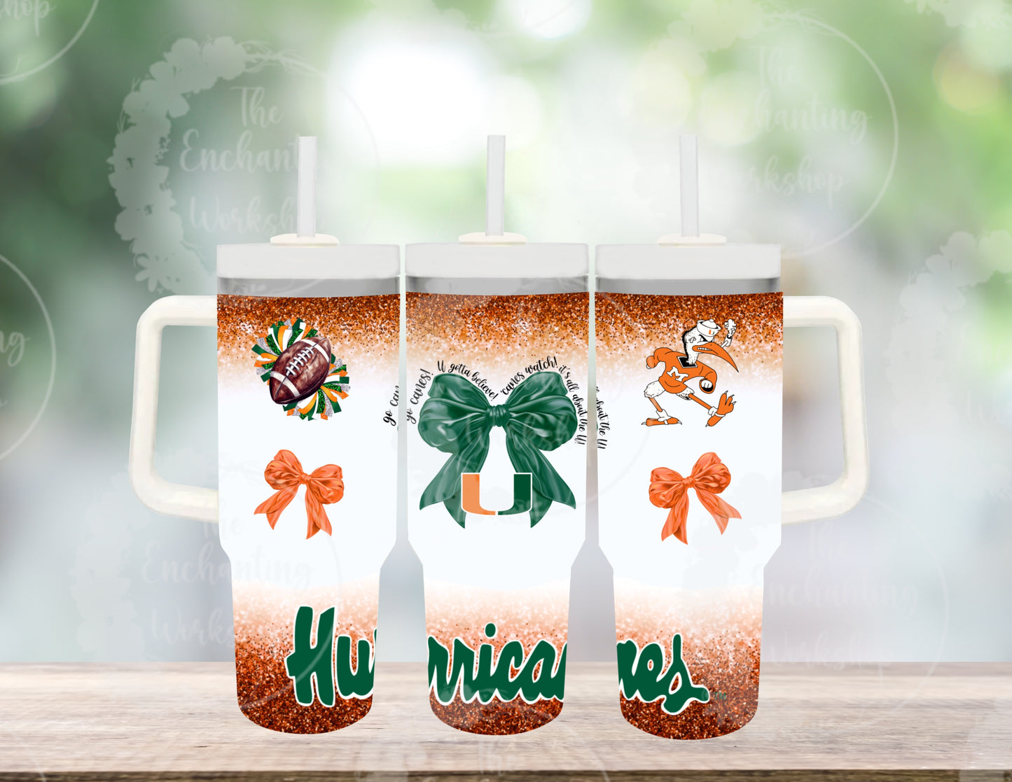 College Spirit - Miami Hurricanes 30oz Tumbler