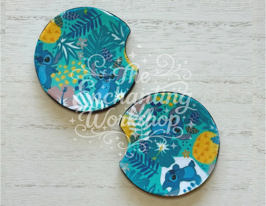 Island Mischief Car Coaster Set
