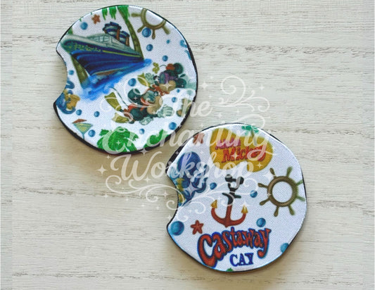 Seas the Day Car Coaster Set