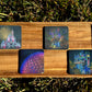 After-Dark Park Dreams Rubber Coaster Set