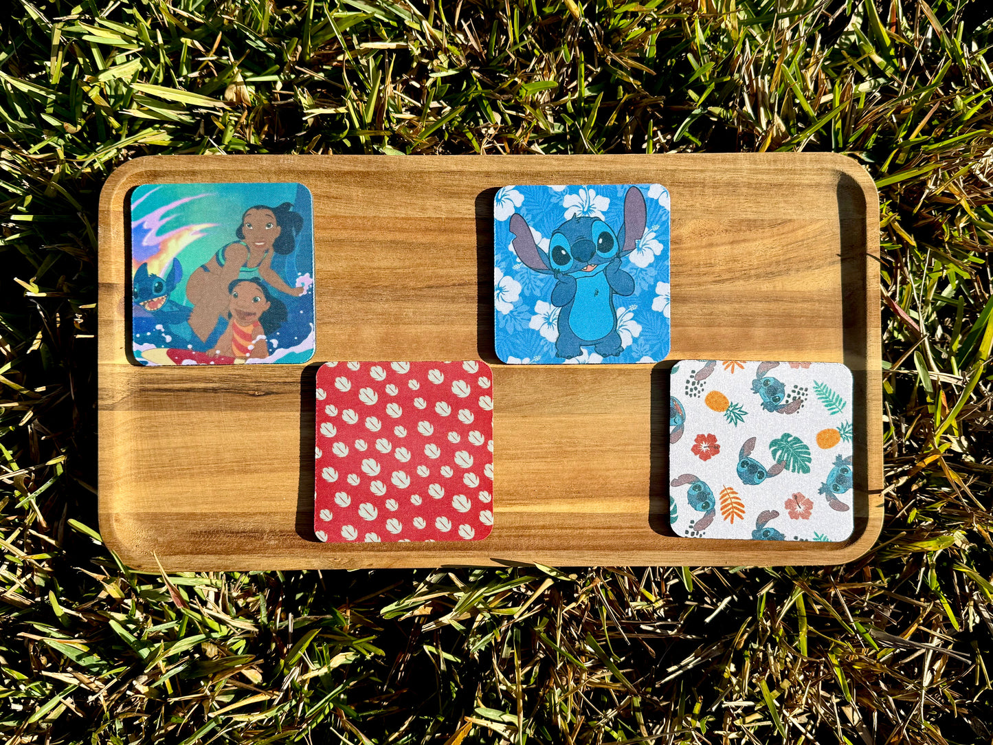 Ohana Vibes Rubber Coaster Set