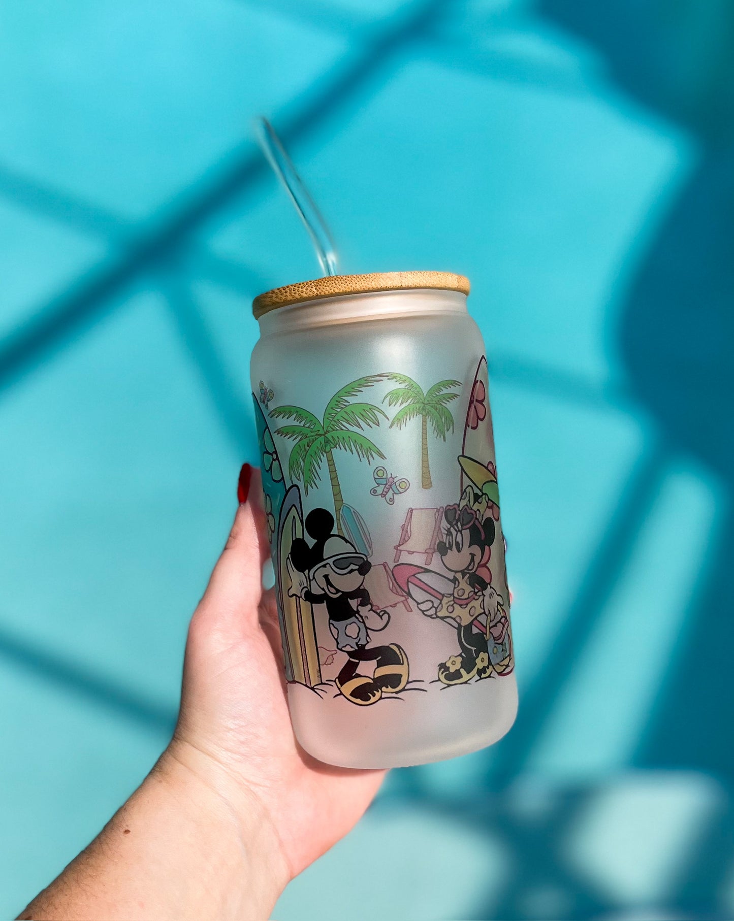 Mickey & Friends Iced Coffee Cup with Lid & Straw