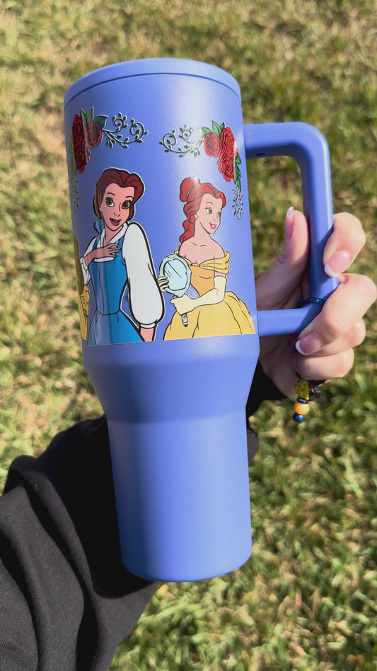 Golden Rose Elegance 40oz Tumbler